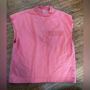 Essentials Kids Coral Sleeveless Tee